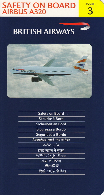 0134 Airbus A320 British Airways - F602-3rd / Issue 3 / 1999 - Ma ...